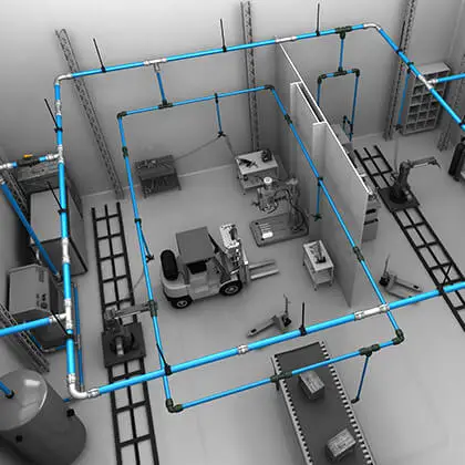 Copper Compressed Air System installation